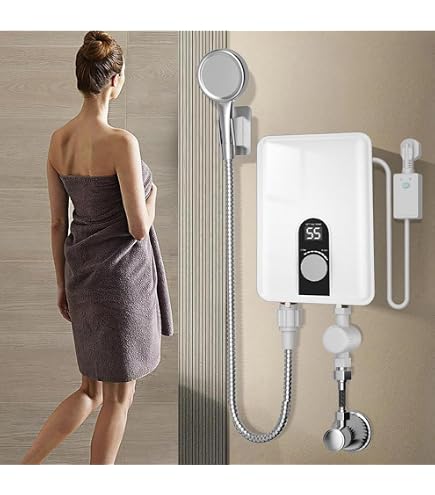 電気温水器 シャワー付きヒーター 温度水温30℃〜60℃温度調節可能 Amazon | 電気温水器小型 電気給湯器 瞬間湯沸かし器 シャワー・水栓